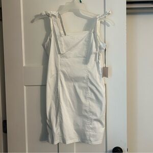 Siona Tie Strap Dress in White